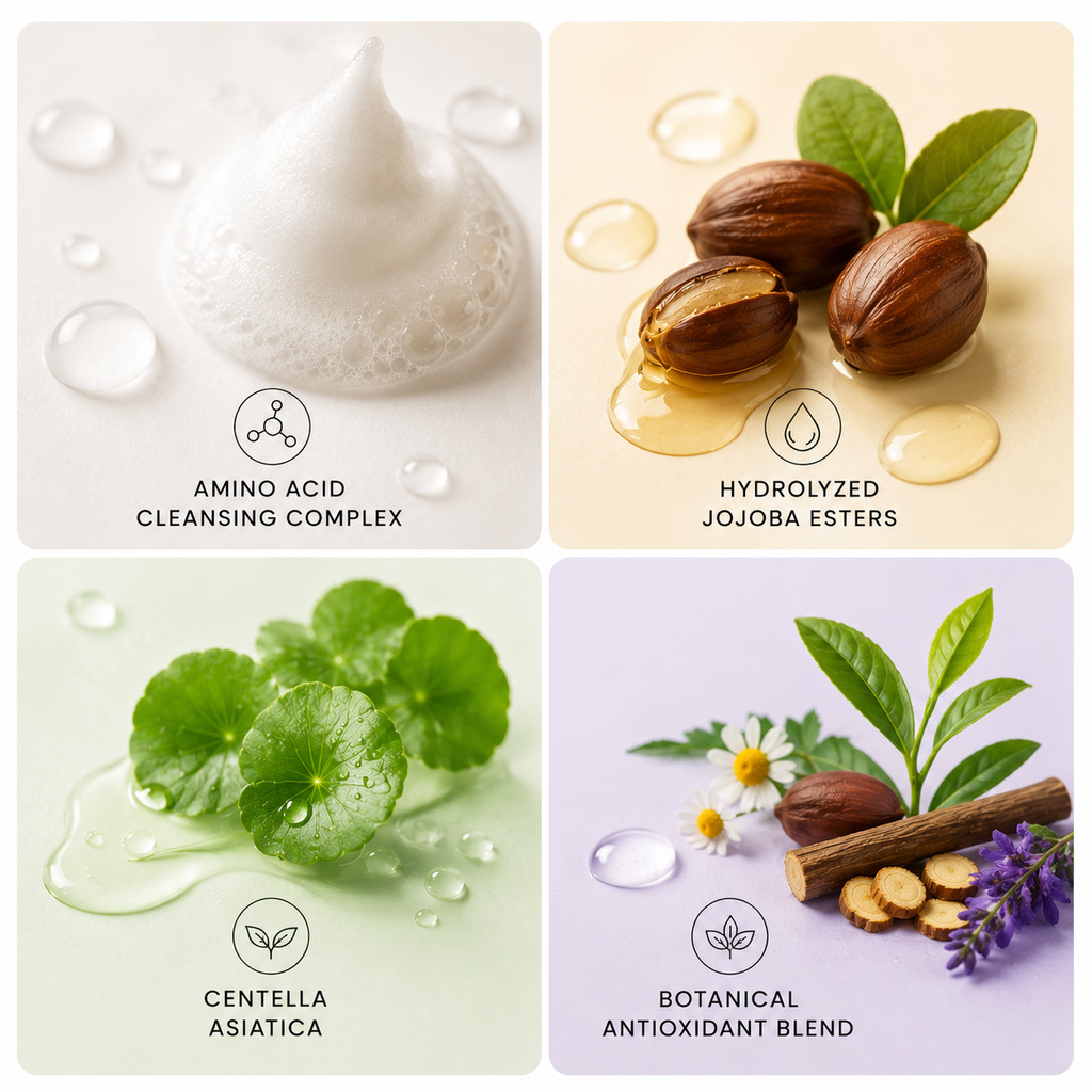 Botanical Foam Cleanser Hero Ingredients